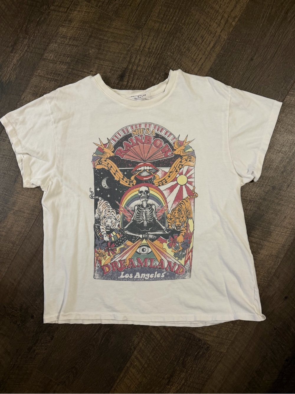 Daydreamer x Free People She’s a Rainbow Graphic Tee Large
